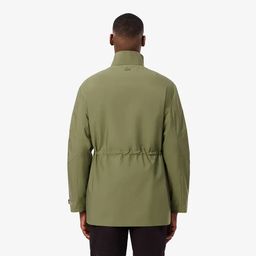 Lacoste Mid-length water-repellent windbreaker jacket