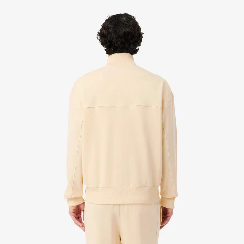Lacoste Trim accent zipped sweatshirt