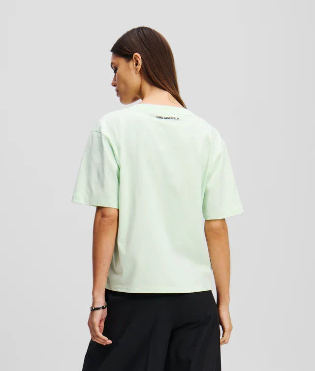 Karl Lagerfeld Women's Signature v-neck T-shirt