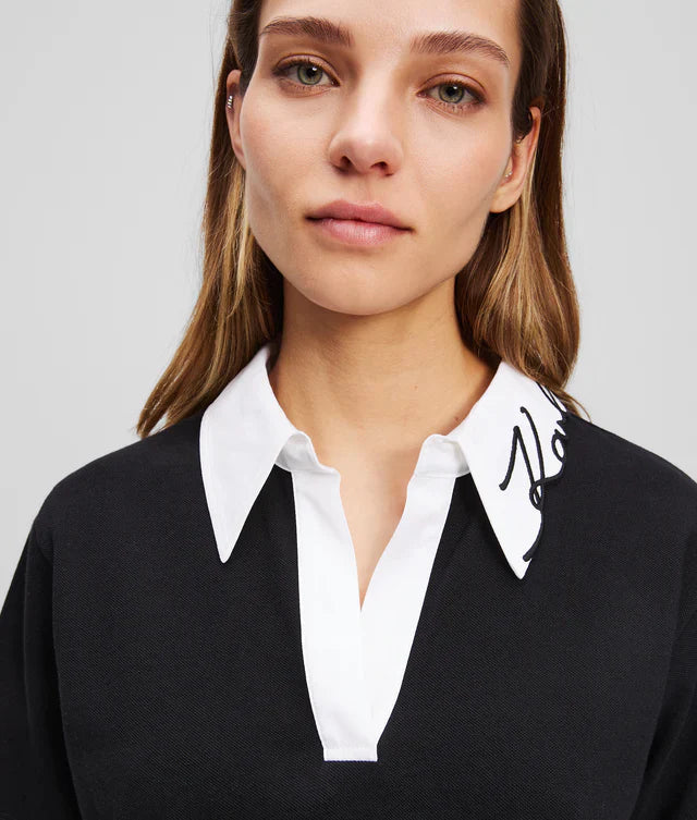 Karl Lagerfeld Women's Signature polo shirt