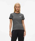 Karl Lagerfeld Women's Ikon striped rib T-shirt