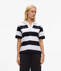 Karl Lagerfeld Women's Ikon stripe polo shirt