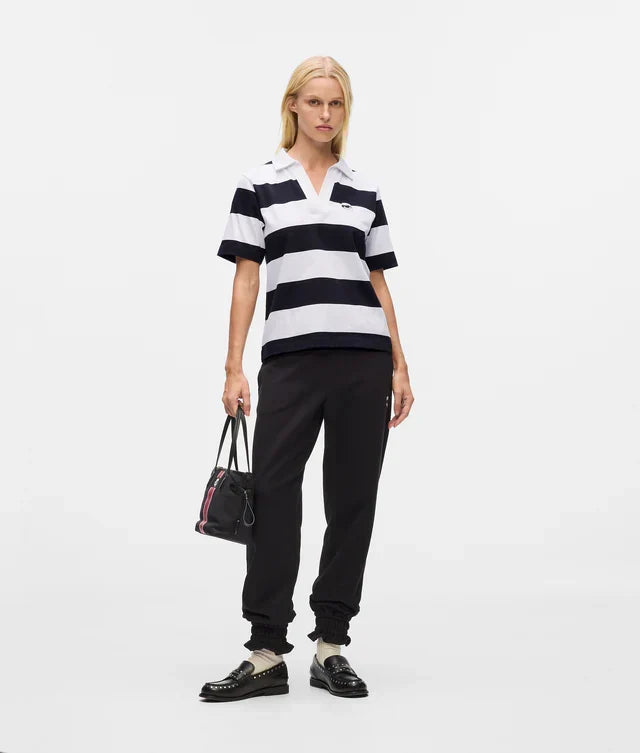 Karl Lagerfeld Women's Ikon stripe polo shirt