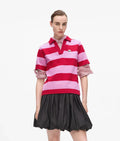 Karl Lagerfeld Women's Ikon stripe polo shirt