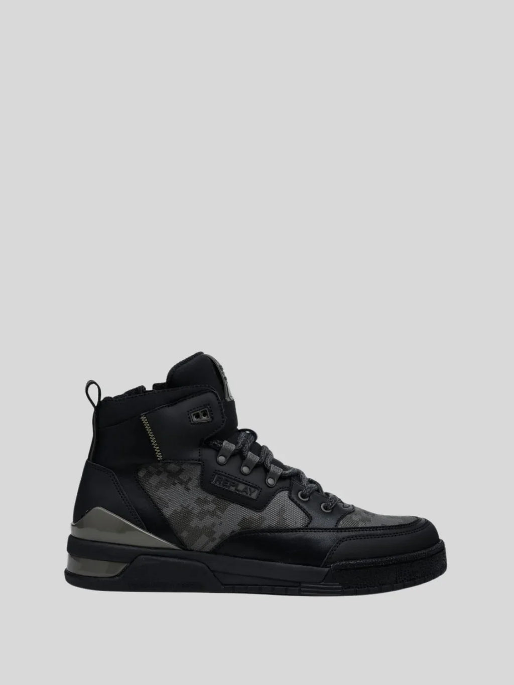Replay Men's Astro Speed Camo Black Grey sneakers