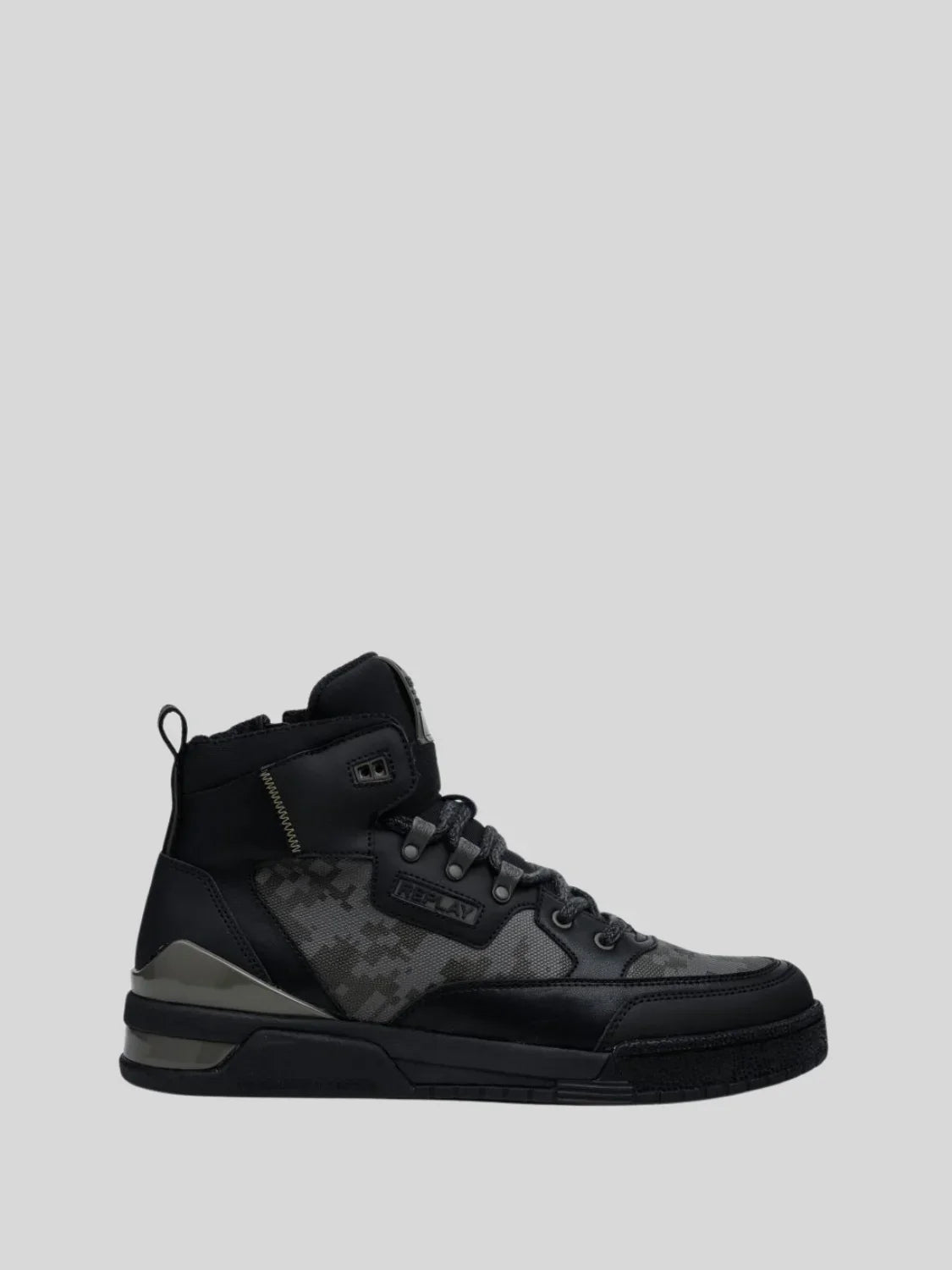 Replay Men's Astro Speed Camo Black Grey sneakers