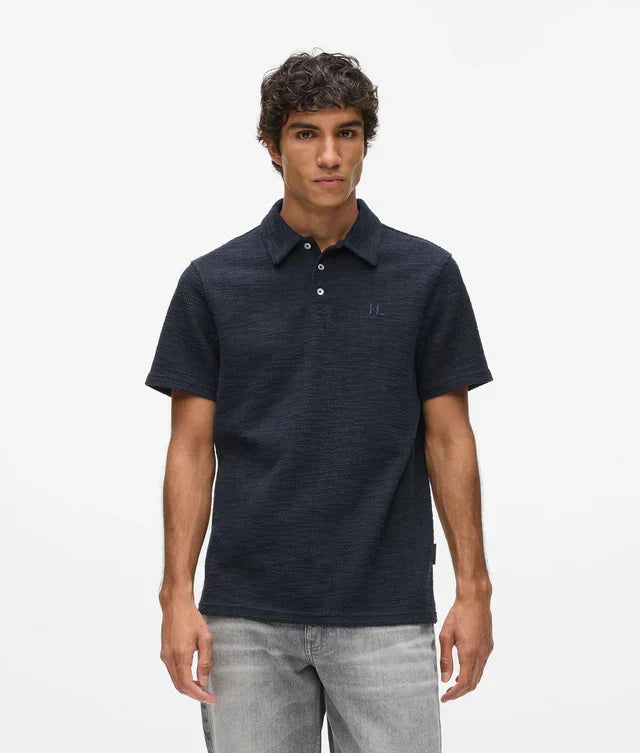 Karl Lagerfeld Bouclé polo shirt