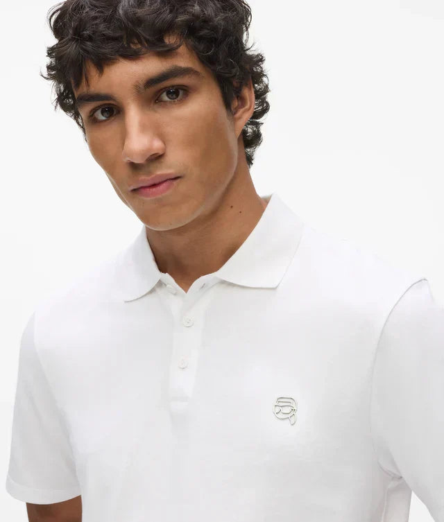 Karl Lagerfeld Ikon jersey polo shirt