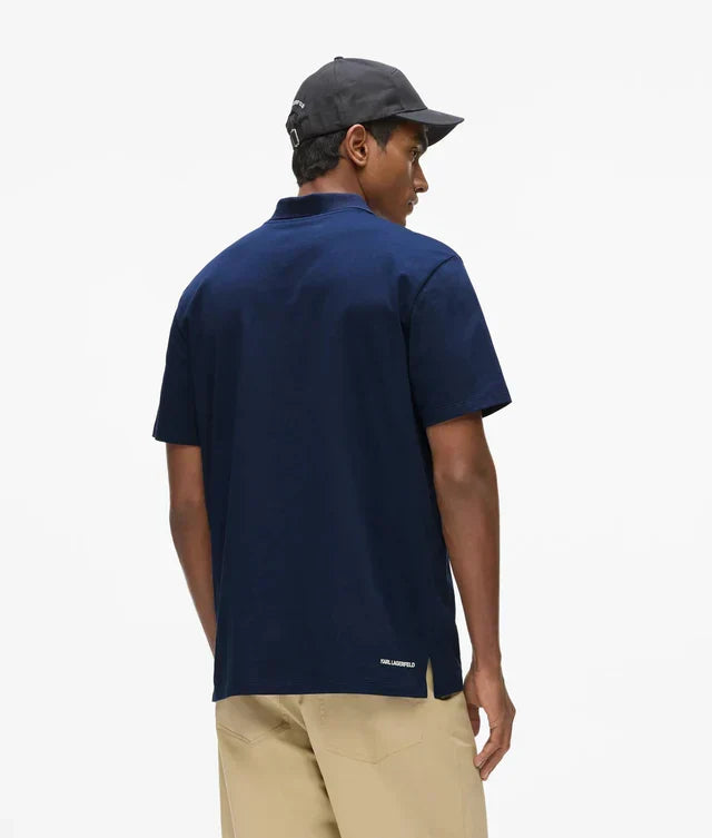 Karl Lagerfeld Ikon jersey polo shirt