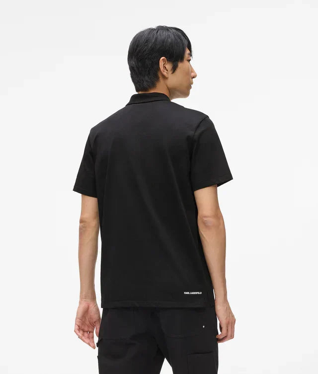 Karl Lagerfeld Ikon jersey polo shirt