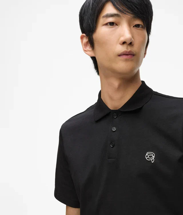 Karl Lagerfeld Ikon jersey polo shirt