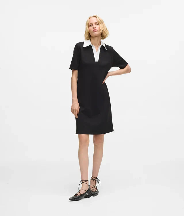 Karl Lagerfeld Women's Signature collar polo dress