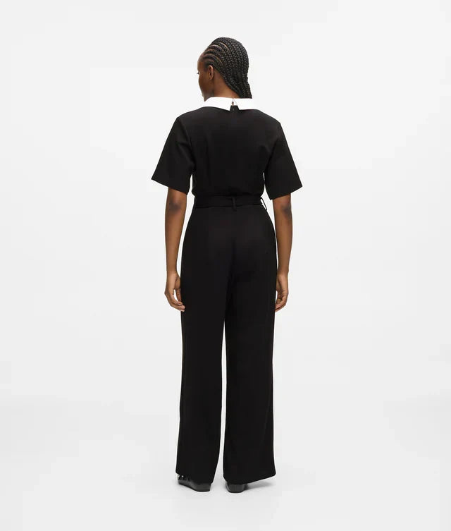 Karl Lagerfeld Women's Signature collar jumpsuit