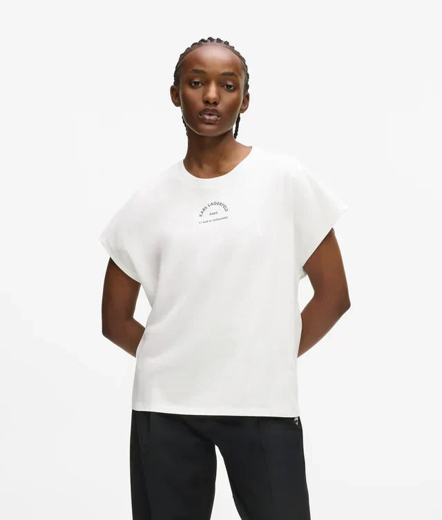 Karl Lagerfeld Women's Rue St-Guillaume glitter T-shirt