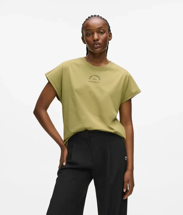 Karl Lagerfeld Women's Rue St-Guillaume glitter T-shirt