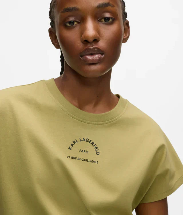 Karl Lagerfeld Women's Rue St-Guillaume glitter T-shirt