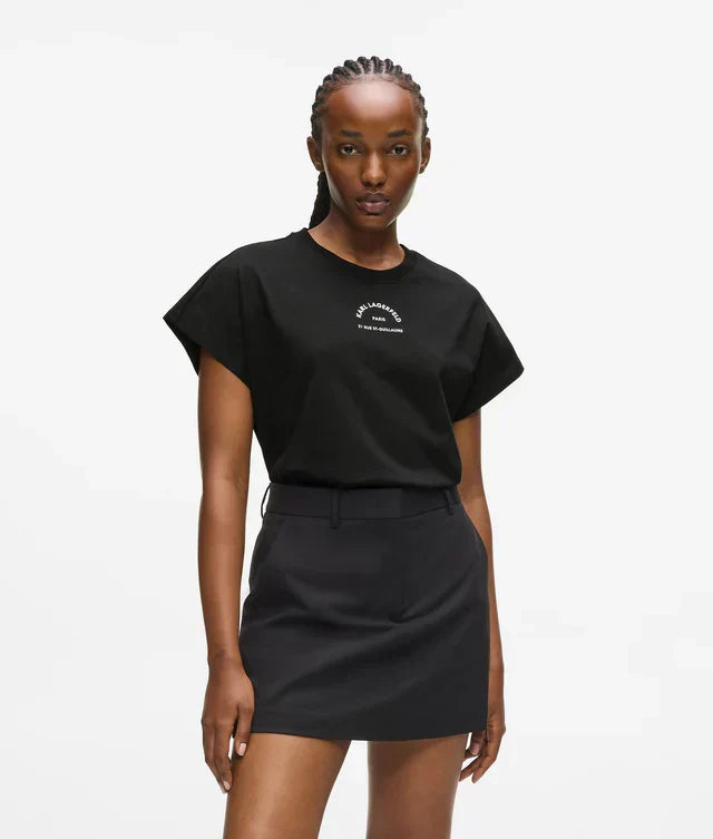 Karl Lagerfeld Women's Rue St-Guillaume glitter T-shirt