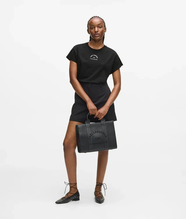 Karl Lagerfeld Women's Rue St-Guillaume glitter T-shirt