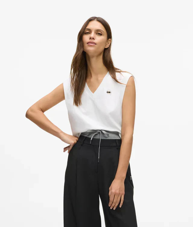Karl Lagerfeld Women's Ikon V-neck tank top