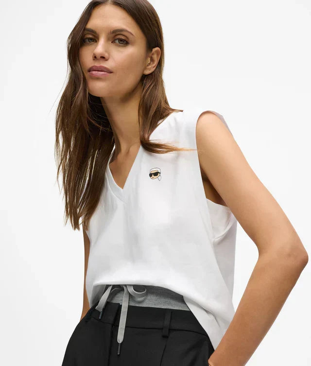 Karl Lagerfeld Women's Ikon V-neck tank top