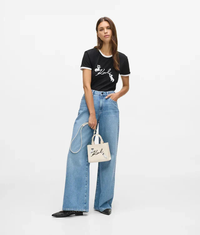 Karl Lagerfeld Women's Ikon Signature Choupette T-shirt