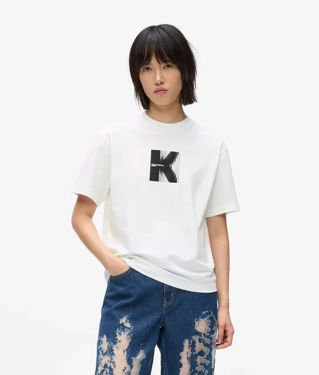 Karl Lagerfeld Women's K artwork T-shirt