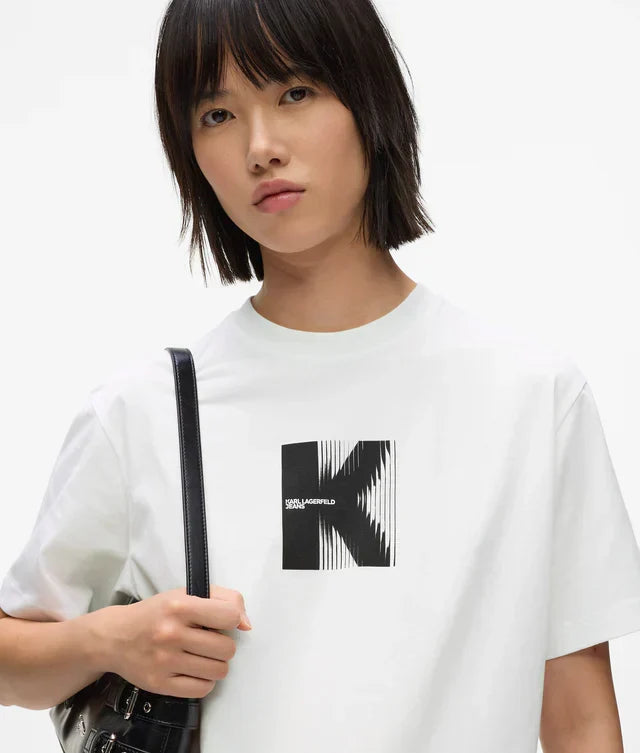 Karl Lagerfeld Women's K artwork T-shirt