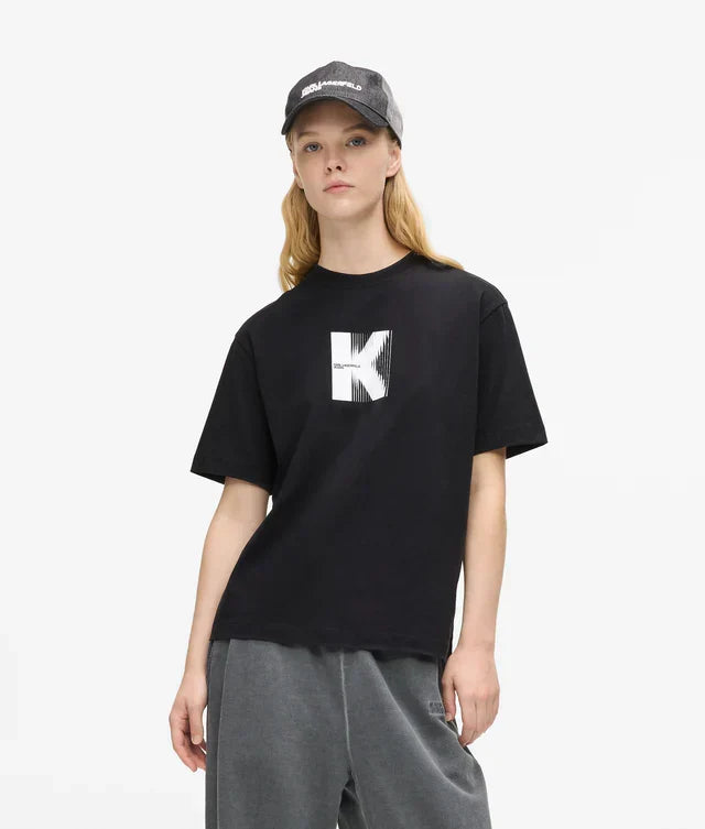 Karl Lagerfeld Women's K artwork T-shirt