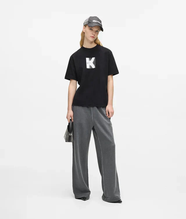 Karl Lagerfeld Women's K artwork T-shirt