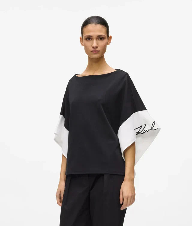 Karl Lagerfeld Women's Scarf print T-shirt