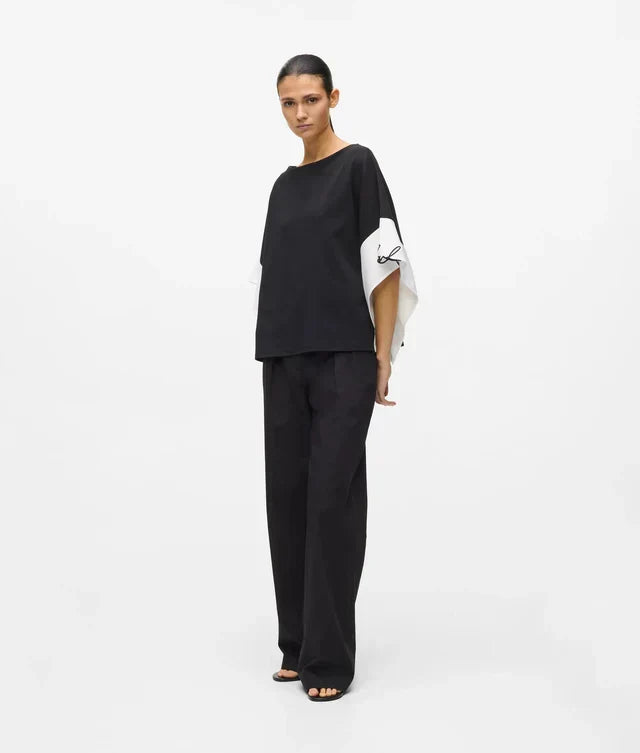 Karl Lagerfeld Women's Scarf print T-shirt