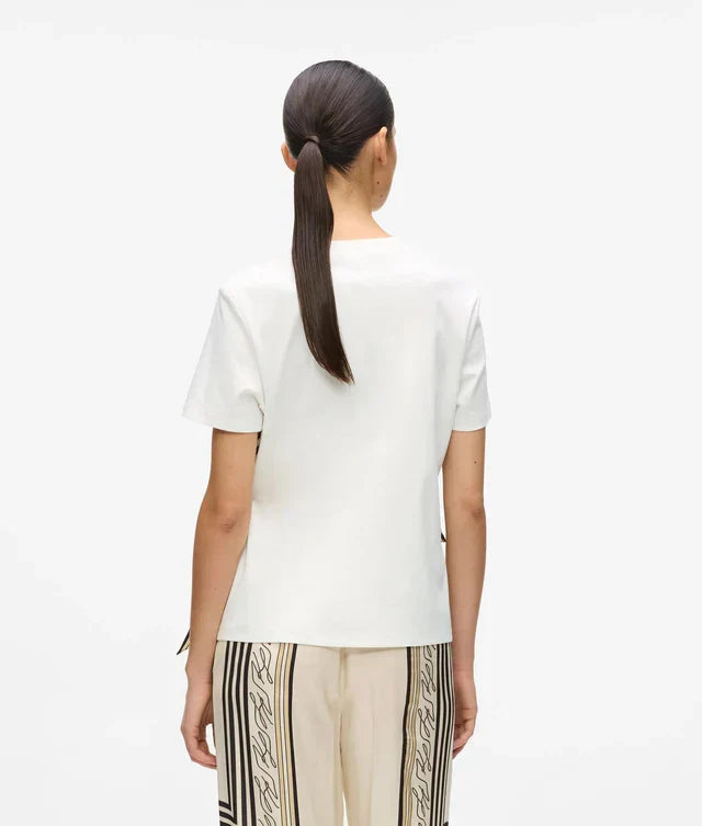 Karl Lagerfeld Women's Scarf print T-shirt