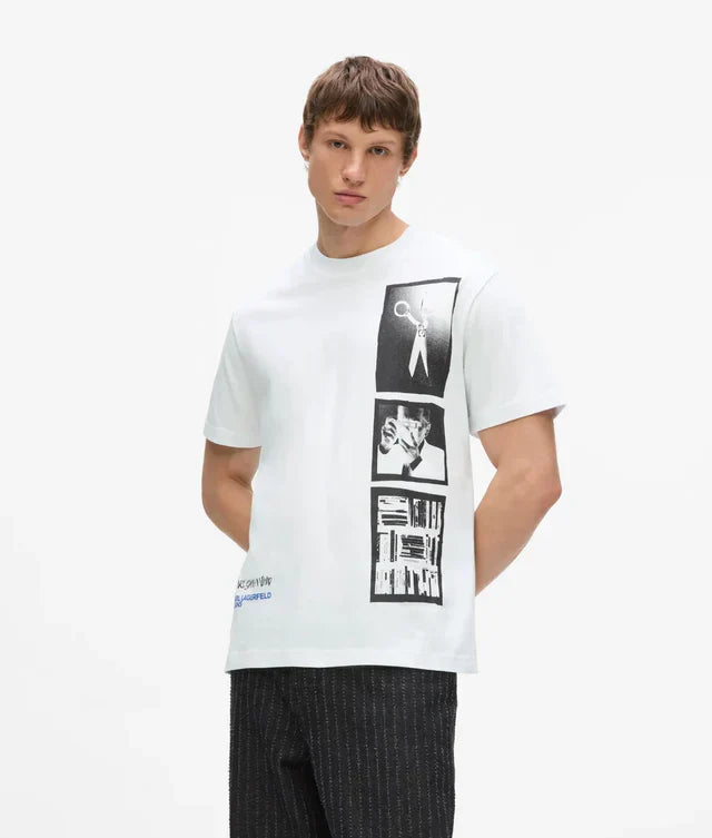 Karl Lagerfeld Polaroid print T-shirt
