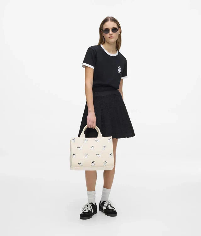 Karl Lagerfeld Women's Ikon Choupette slim fit T-shirt
