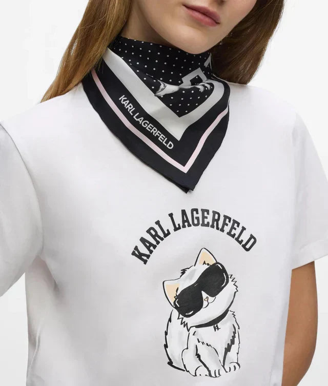 Karl Lagerfeld Women's Exclusive Ikon Choupette graphic T-shirt