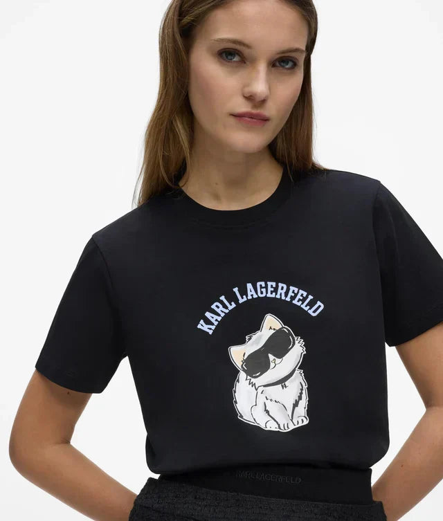 Karl Lagerfeld Women's Exclusive Ikon Choupette graphic T-shirt