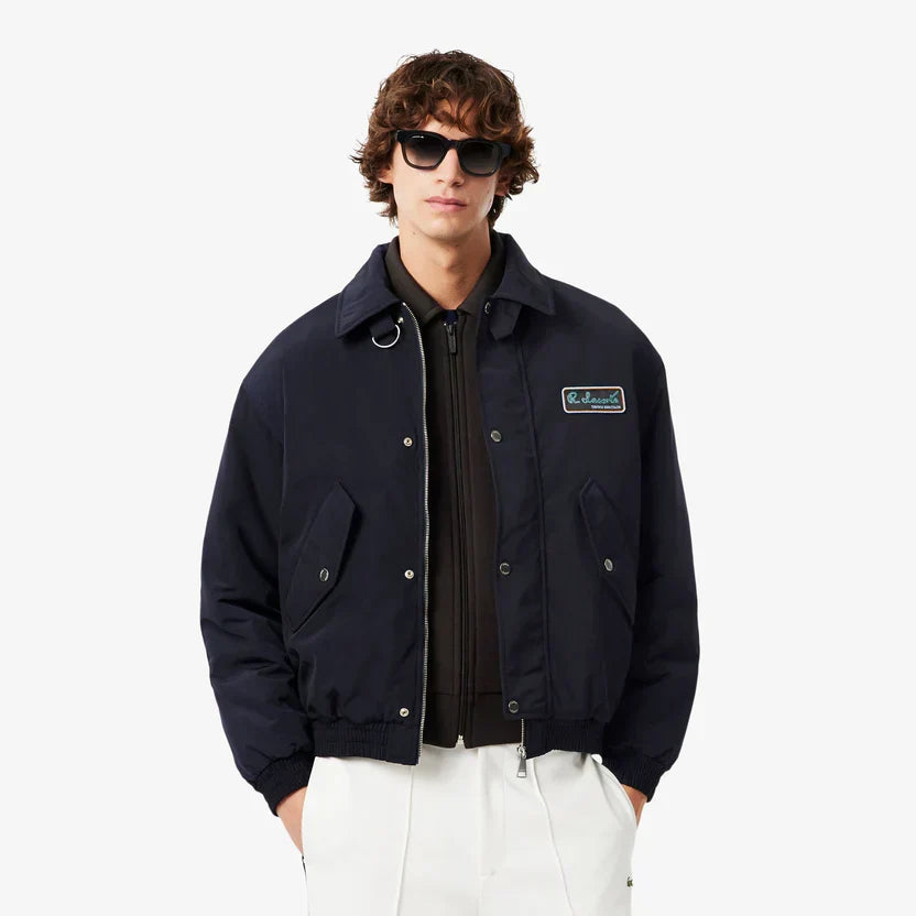 Lacoste Water-repellent aviator badge jacket