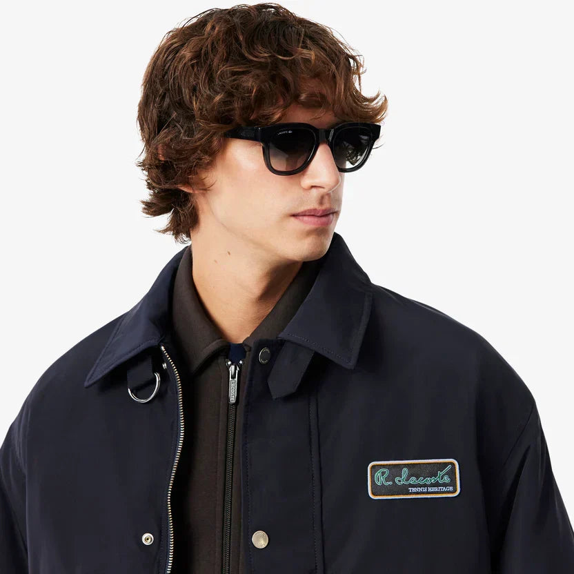 Lacoste Water-repellent aviator badge jacket
