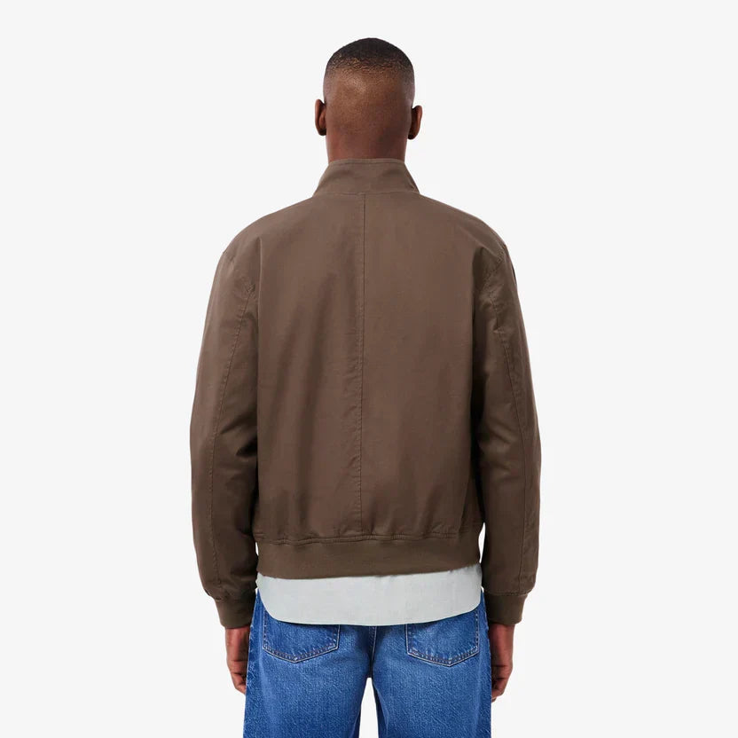 Lacoste Water-repellent twill harrington jacket
