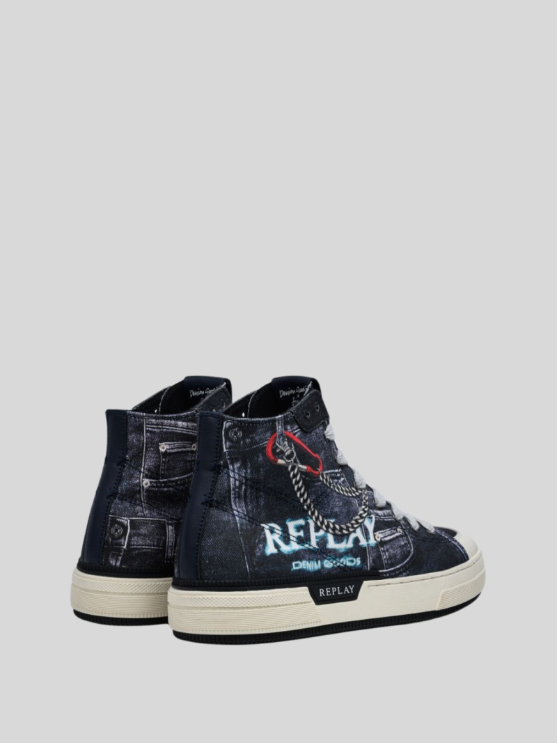 Replay Men's Raily Denim Navy sneakers
