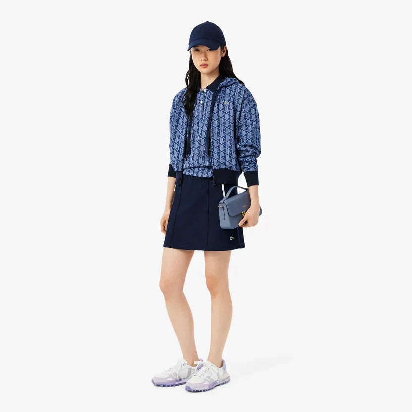 Lacoste Women's Slim fit monogram jacquard polo shirt
