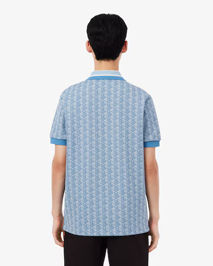 Lacoste Classic fit monogram jacquard polo shirt