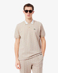 Lacoste Classic fit monogram jacquard polo shirt