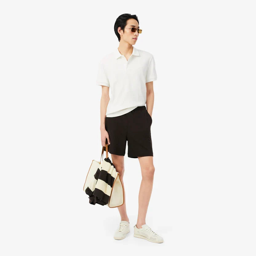 Lacoste Classic fit ribbed knit polo shirt