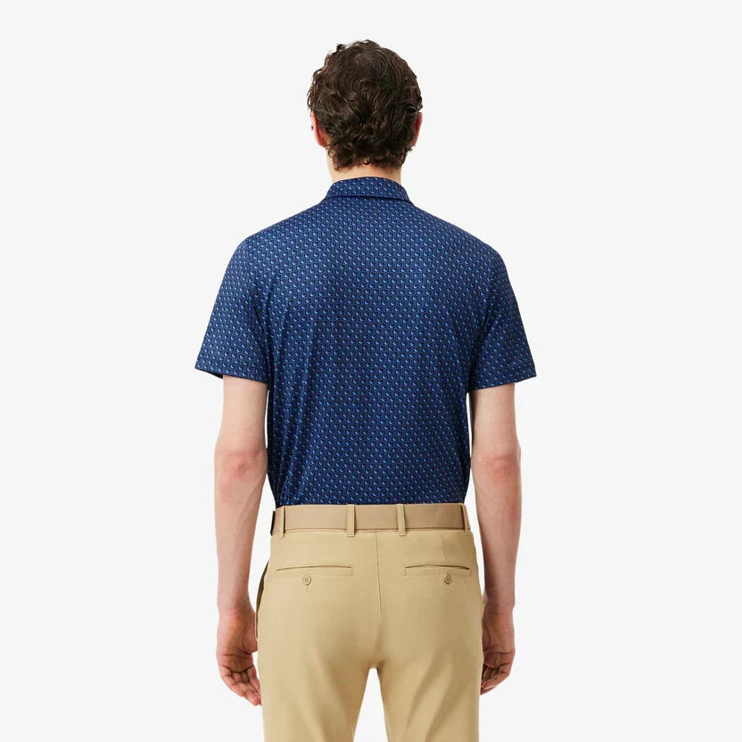 Lacoste Regular fit printed golf polo shirt