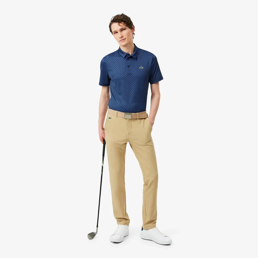Lacoste Regular fit printed golf polo shirt