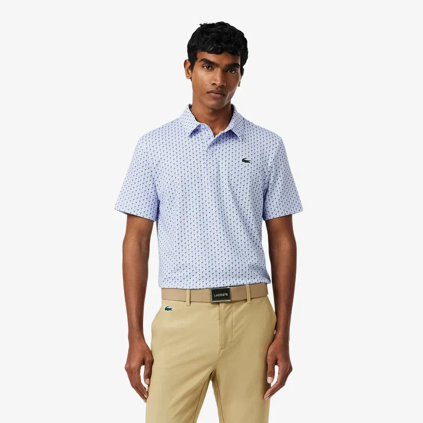 Lacoste Regular fit printed golf polo shirt