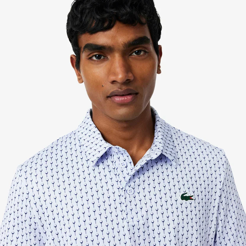 Lacoste Regular fit printed golf polo shirt