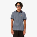Lacoste Classic fit textured striped polo shirt