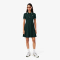 Lacoste Women's Stretch polo collar skater dress